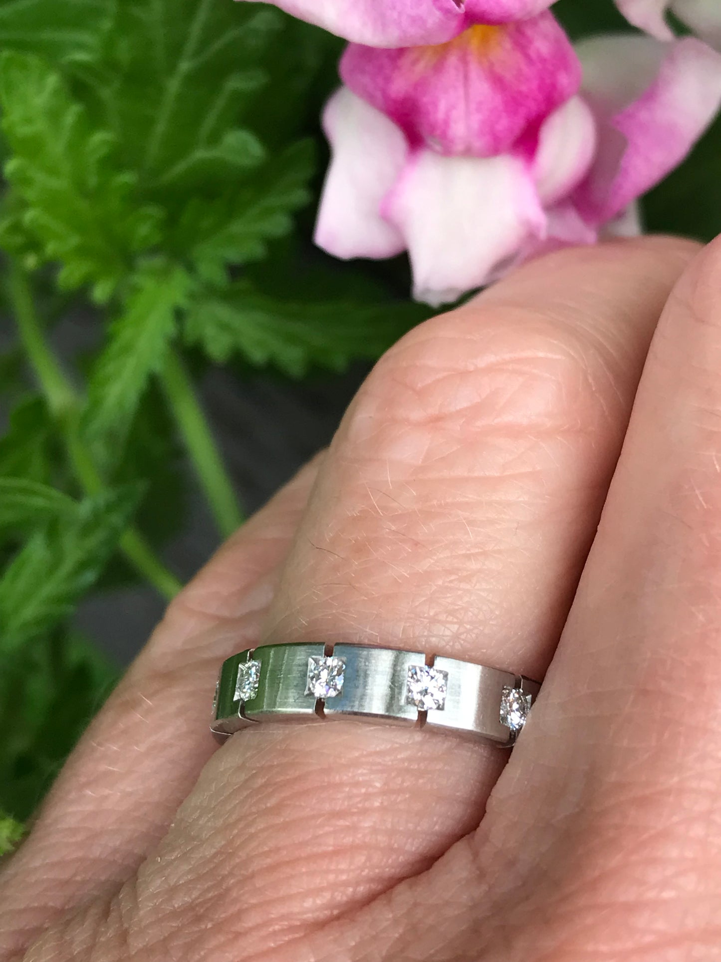 Platinum 0.48ct diamond  full eternity band Ring Gerstner   