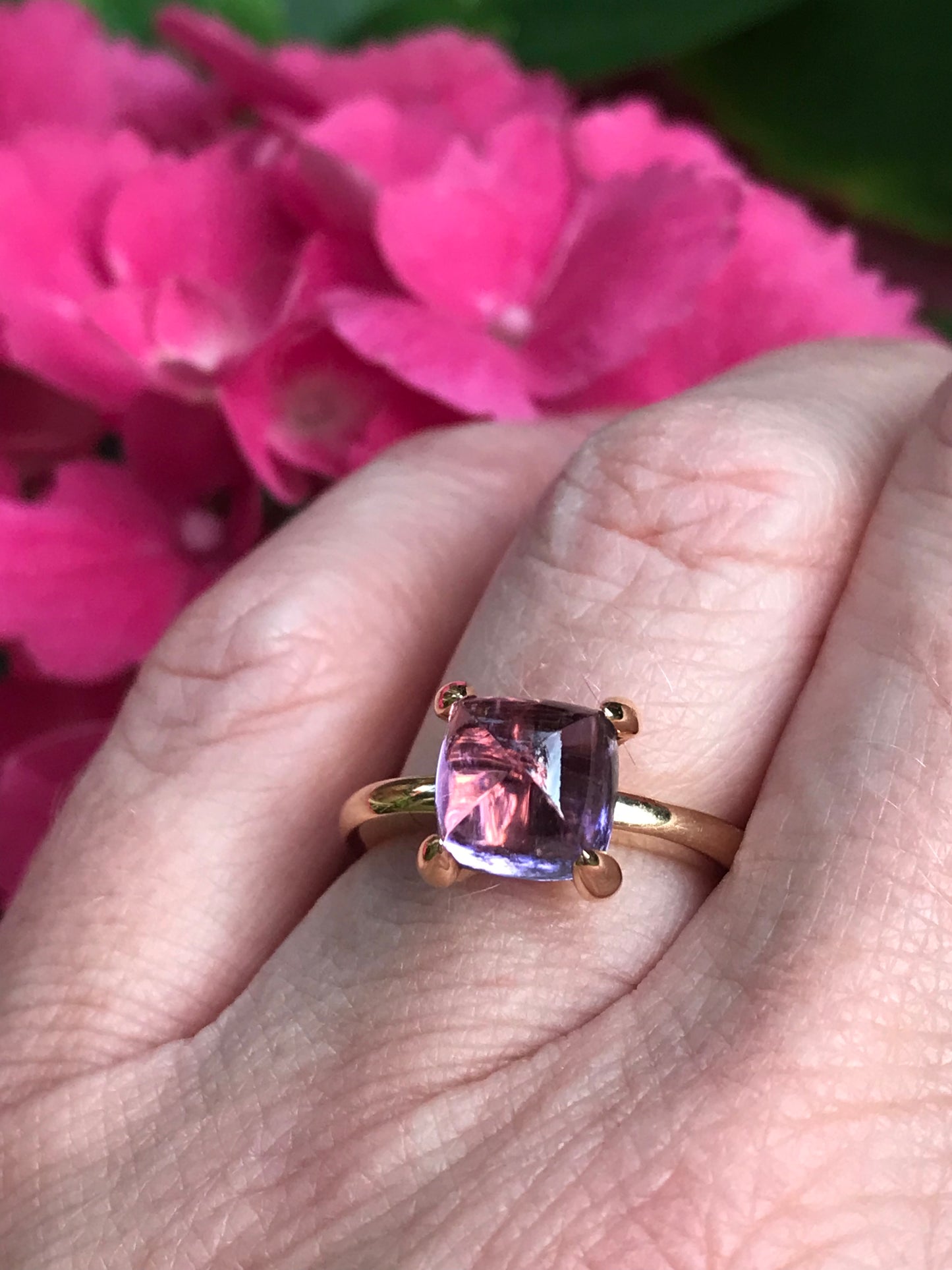 Buchwald 3.00ct amethyst ring set in 18ct rose gold Ring Buchwald   